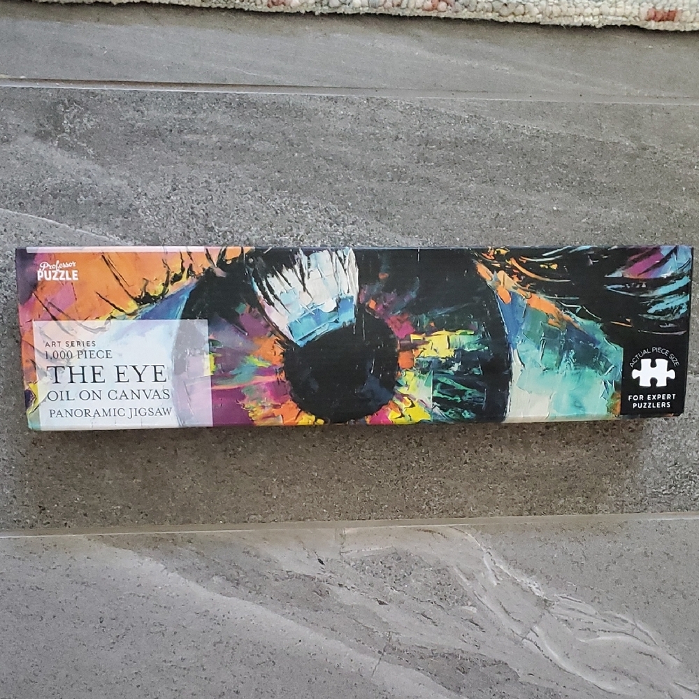 THE EYE -  Oil On Canvas Panoramic Jigsaw The